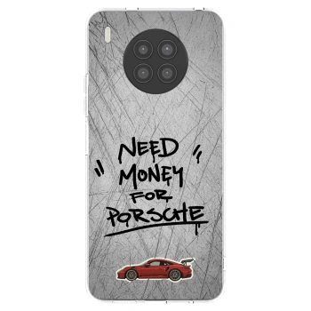 Picasee silikonski prozorni ovitek za Huawei Nova 8i - Grey Drift