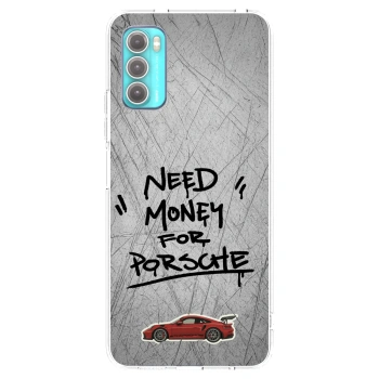 Picasee silikonski prozorni ovitek za Motorola Moto G60 - Grey Drift