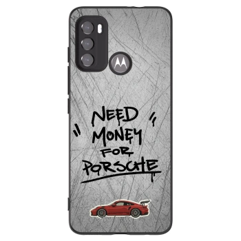 Picasee silikonski črni ovitek za Motorola Moto G60 - Grey Drift