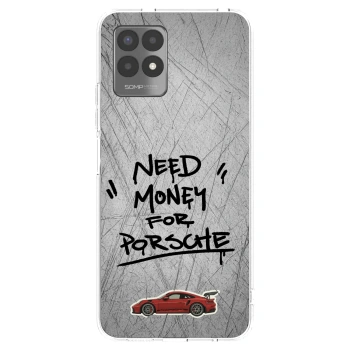 Picasee silikonski prozorni ovitek za Realme 8i - Grey Drift