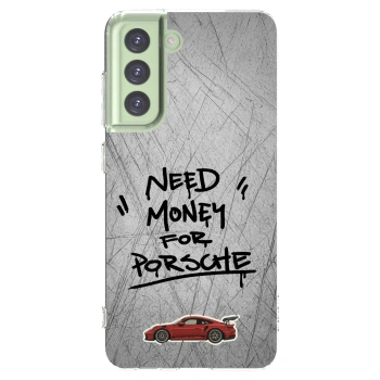 Picasee silikonski prozorni ovitek za Samsung Galaxy S21 FE 5G - Grey Drift