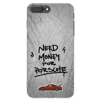 Picasee silikonski prozorni ovitek za Apple iPhone 7 Plus - Grey Drift