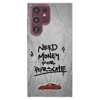 Picasee silikonski prozorni ovitek za Samsung Galaxy S22 Ultra 5G - Grey Drift