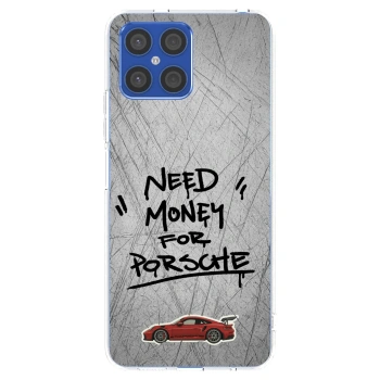 Picasee silikonski prozorni ovitek za Honor X8 4G - Grey Drift