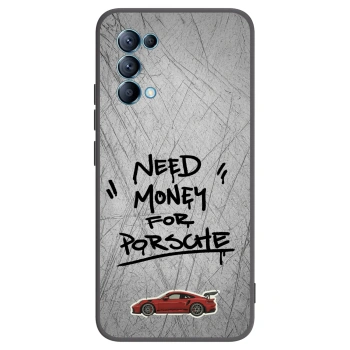 Picasee silikonski črni ovitek za OPPO Reno 5 5G - Grey Drift