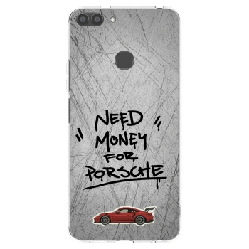 Picasee silikonski prozorni ovitek za Huawei P Smart - Grey Drift