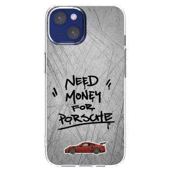 Picasee silikonski prozorni ovitek za Apple iPhone 14 - Grey Drift