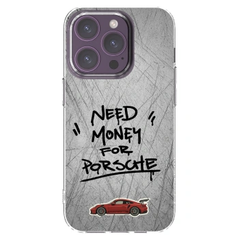 Picasee silikonski prozorni ovitek za Apple iPhone 14 Pro - Grey Drift
