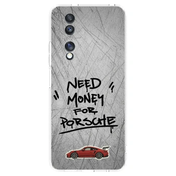 Picasee silikonski prozorni ovitek za Honor 70 - Grey Drift