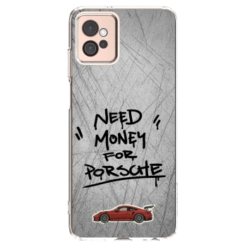 Picasee silikonski prozorni ovitek za Motorola Moto G32 - Grey Drift