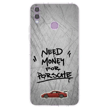 Picasee silikonski prozorni ovitek za Honor 8X - Grey Drift