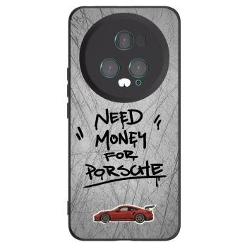 Picasee silikonski črni ovitek za Honor Magic5 Pro - Grey Drift