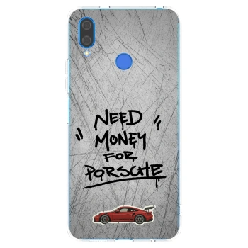 Picasee silikonski prozorni ovitek za Huawei Nova 3 - Grey Drift