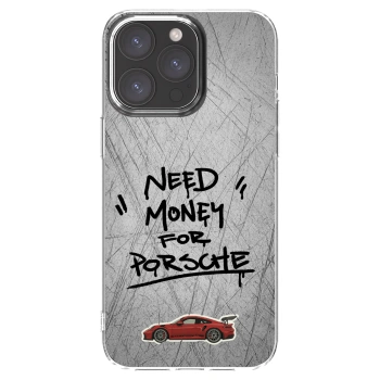 Picasee silikonski prozorni ovitek za Apple iPhone 15 Pro Max - Grey Drift