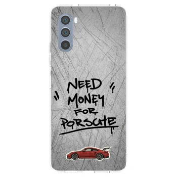Picasee silikonski prozorni ovitek za Motorola Moto G62 - Grey Drift