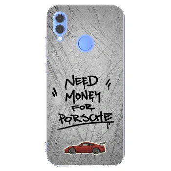 Picasee silikonski prozorni ovitek za Huawei P Smart 2019 - Grey Drift