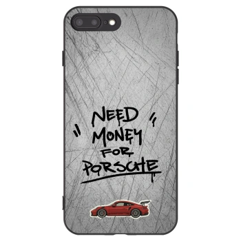 Picasee silikonski črni ovitek za Apple iPhone 7 Plus - Grey Drift