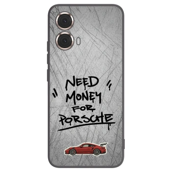Picasee silikonski črni ovitek za Motorola Moto G85 - Grey Drift