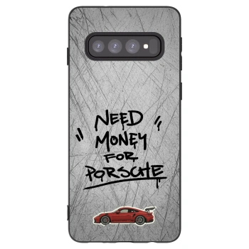 Picasee silikonski črni ovitek za Samsung Galaxy S10 G973 - Grey Drift