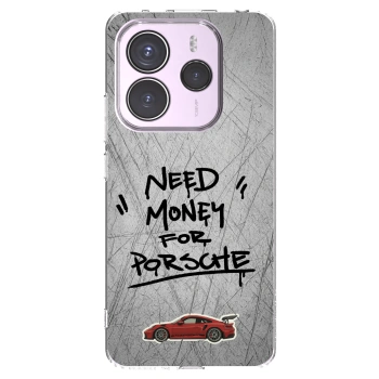 Picasee silikonski prozorni ovitek za Xiaomi Redmi Note 14 5G - Grey Drift