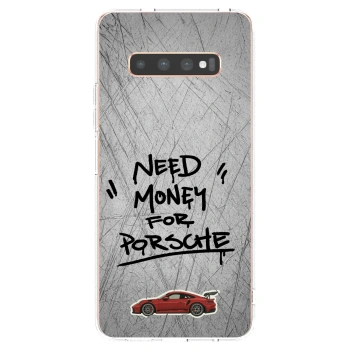 Picasee silikonski prozorni ovitek za Samsung Galaxy S10 Plus G975 - Grey Drift