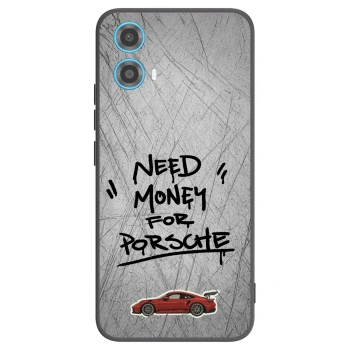 Picasee silikonski črni ovitek za Motorola Moto G34 5G - Grey Drift