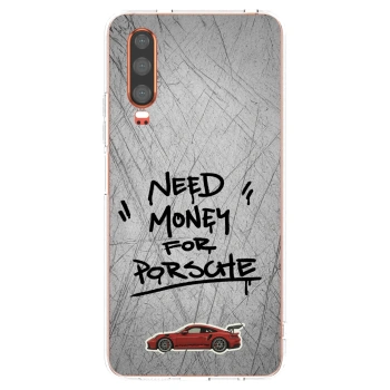 Picasee silikonski prozorni ovitek za Huawei P30 - Grey Drift