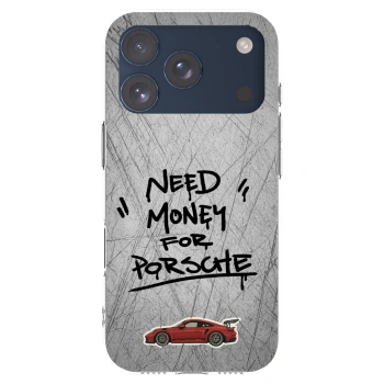 Picasee silikonski prozorni ovitek za Apple iPhone 17 Pro - Grey Drift