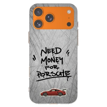 Picasee silikonski prozorni ovitek za Apple iPhone 17 Pro Max - Grey Drift