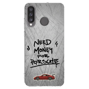 Picasee silikonski prozorni ovitek za Huawei P30 Lite - Grey Drift