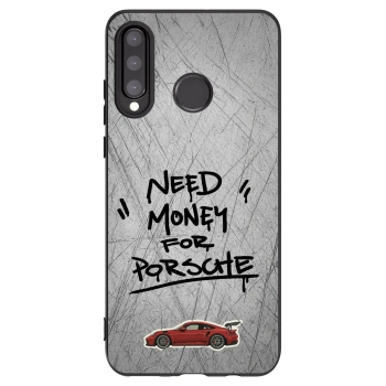 Picasee silikonski črni ovitek za Huawei P30 Lite - Grey Drift