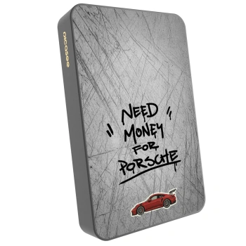 Picasee Prenosna baterija z MagSafe 10 000 mAh Siva - Grey Drift