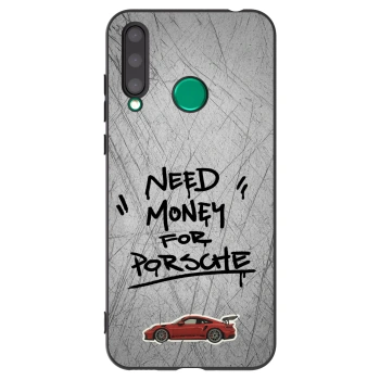 Picasee silikonski črni ovitek za Honor 20 Lite - Grey Drift