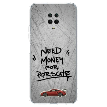 Picasee silikonski prozorni ovitek za Xiaomi Redmi Note 9 Pro - Grey Drift