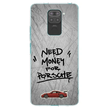 Picasee silikonski črni ovitek za Xiaomi Redmi Note 9 - Grey Drift