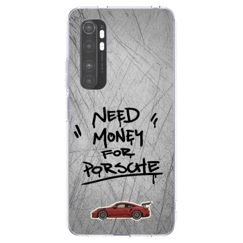 Picasee silikonski prozorni ovitek za Xiaomi Mi Note 10 Lite - Grey Drift