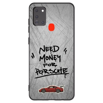 Picasee silikonski črni ovitek za Samsung Galaxy A21s - Grey Drift