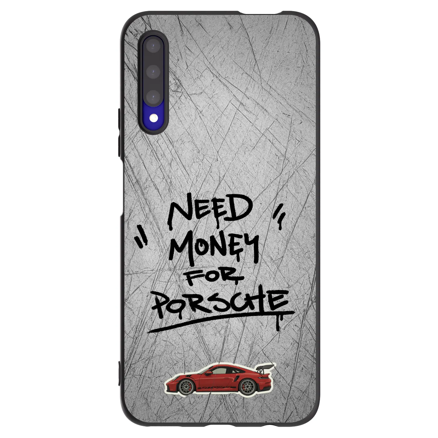 Picasee silikonski črni ovitek za Honor 9X Pro - Grey Drift