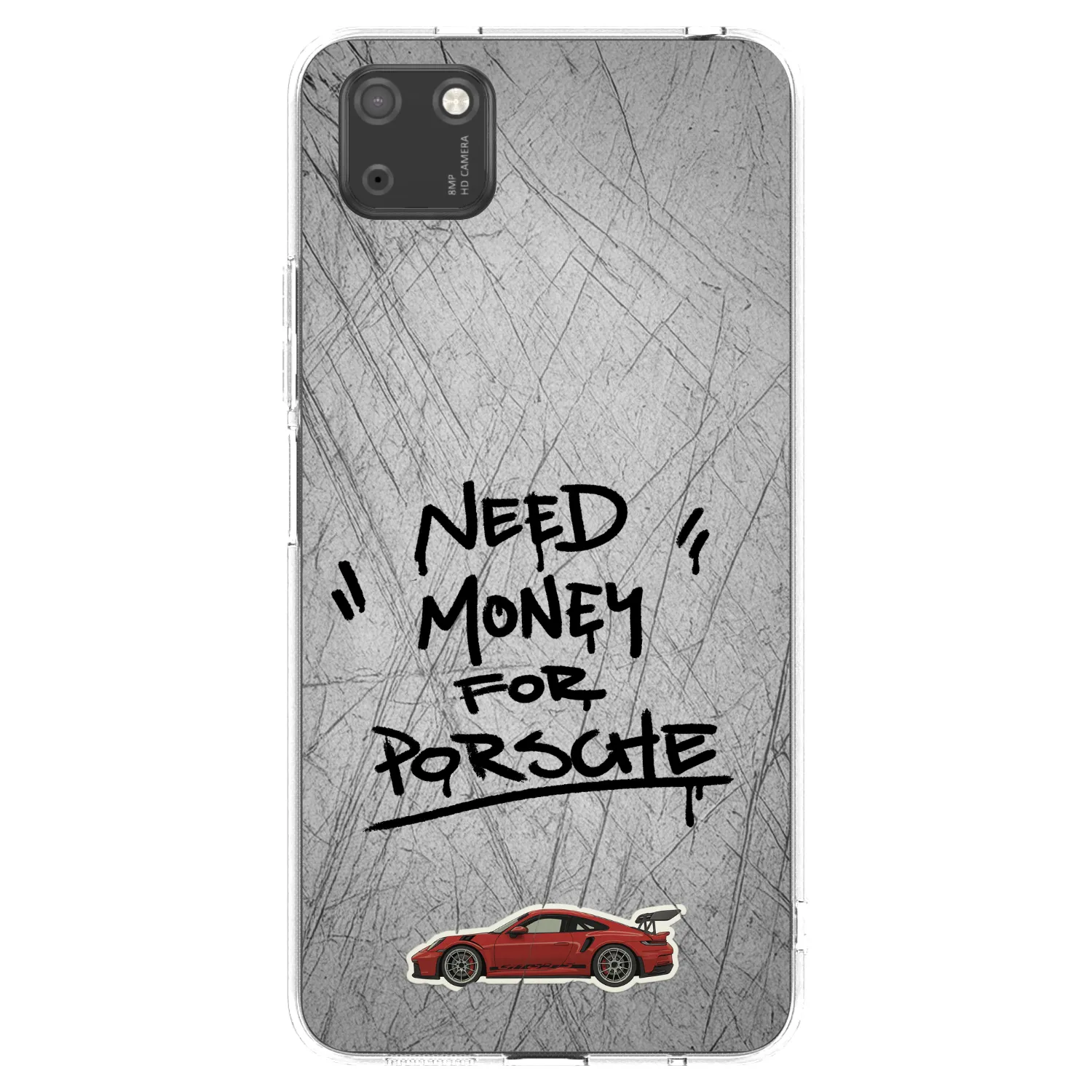 Picasee silikonski prozorni ovitek za Huawei Y5P - Grey Drift