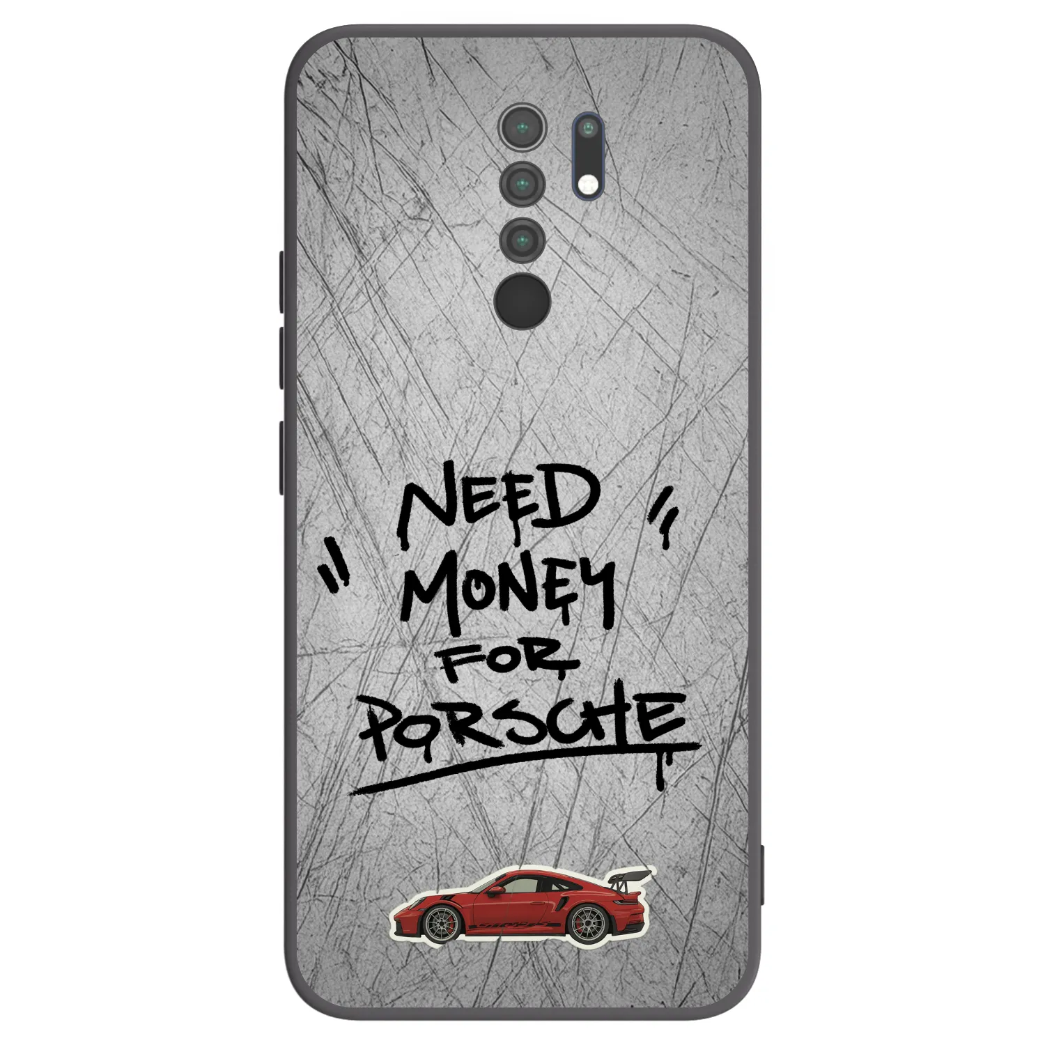 Picasee silikonski črni ovitek za Xiaomi Redmi 9 - Grey Drift