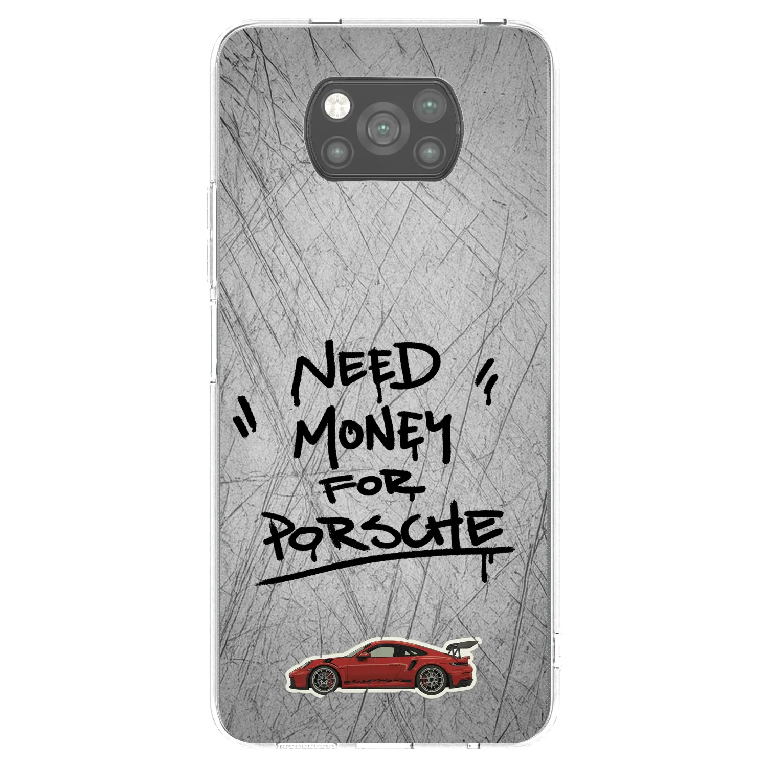 Picasee silikonski črni ovitek za Xiaomi Poco X3 - Grey Drift