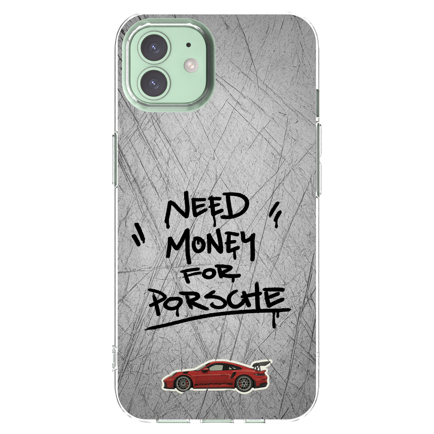 Picasee silikonski prozorni ovitek za Apple iPhone 12 - Grey Drift