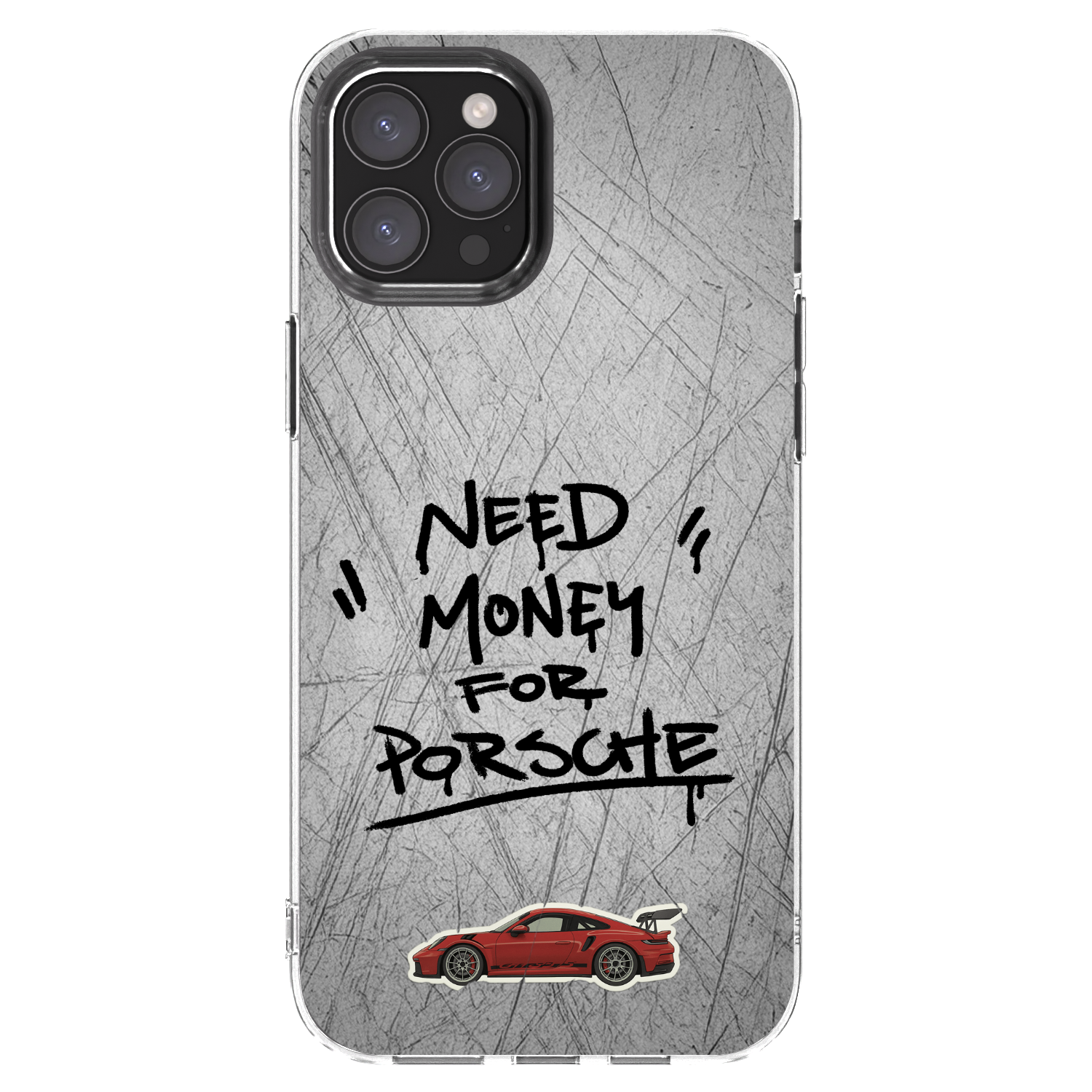 Picasee silikonski prozorni ovitek za Apple iPhone 12 Pro Max - Grey Drift