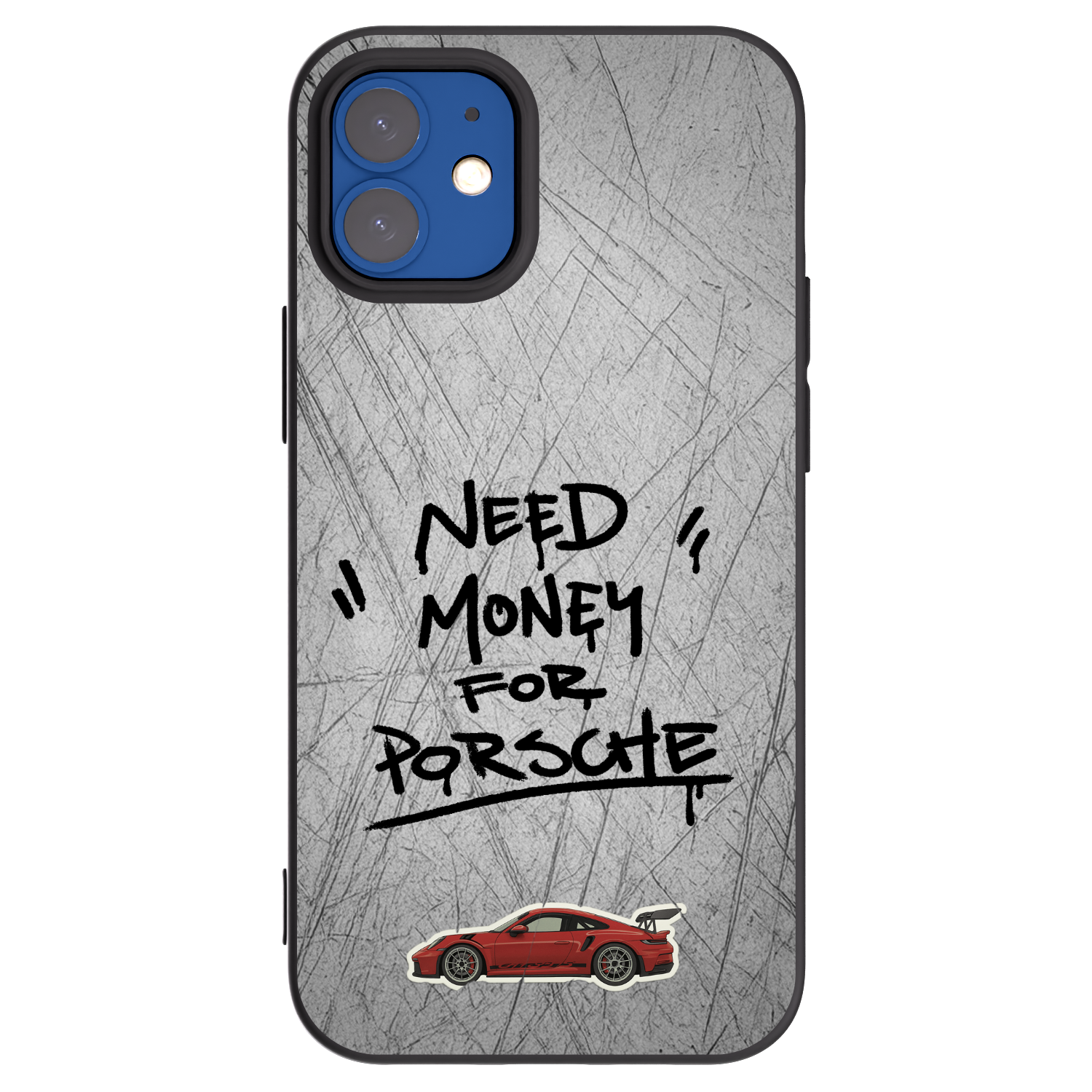 Picasee silikonski črni ovitek za Apple iPhone 12 mini - Grey Drift