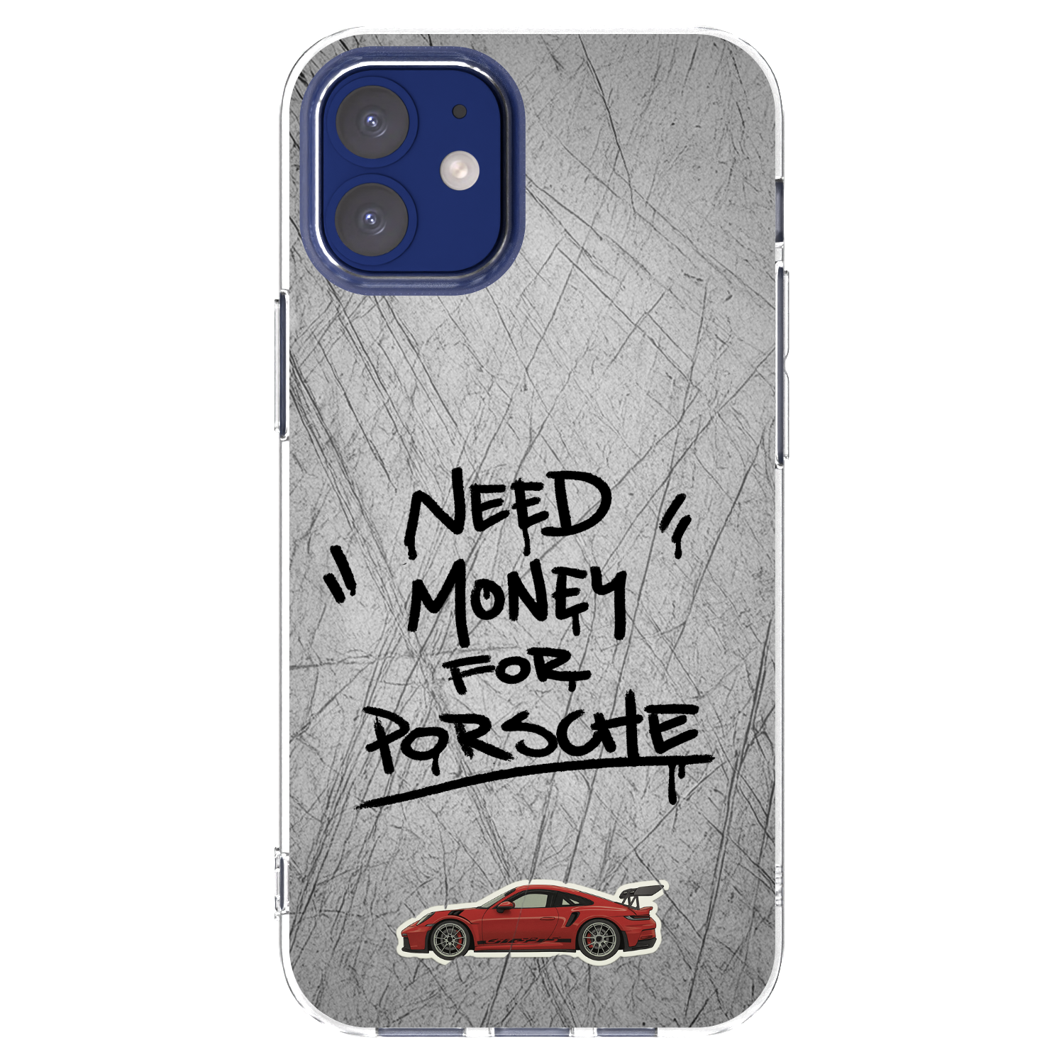 Picasee silikonski prozorni ovitek za Apple iPhone 12 mini - Grey Drift