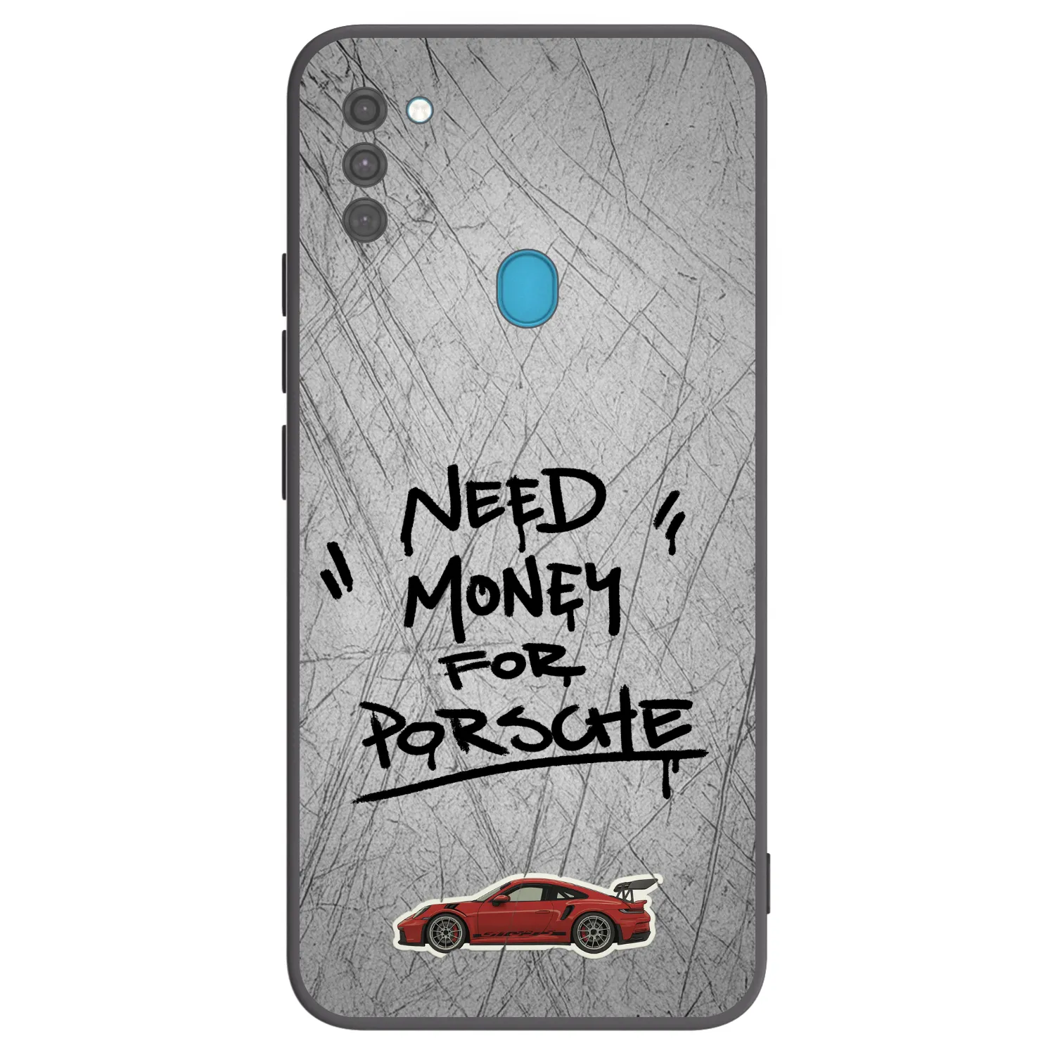 Picasee silikonski črni ovitek za Samsung Galaxy M11 - Grey Drift