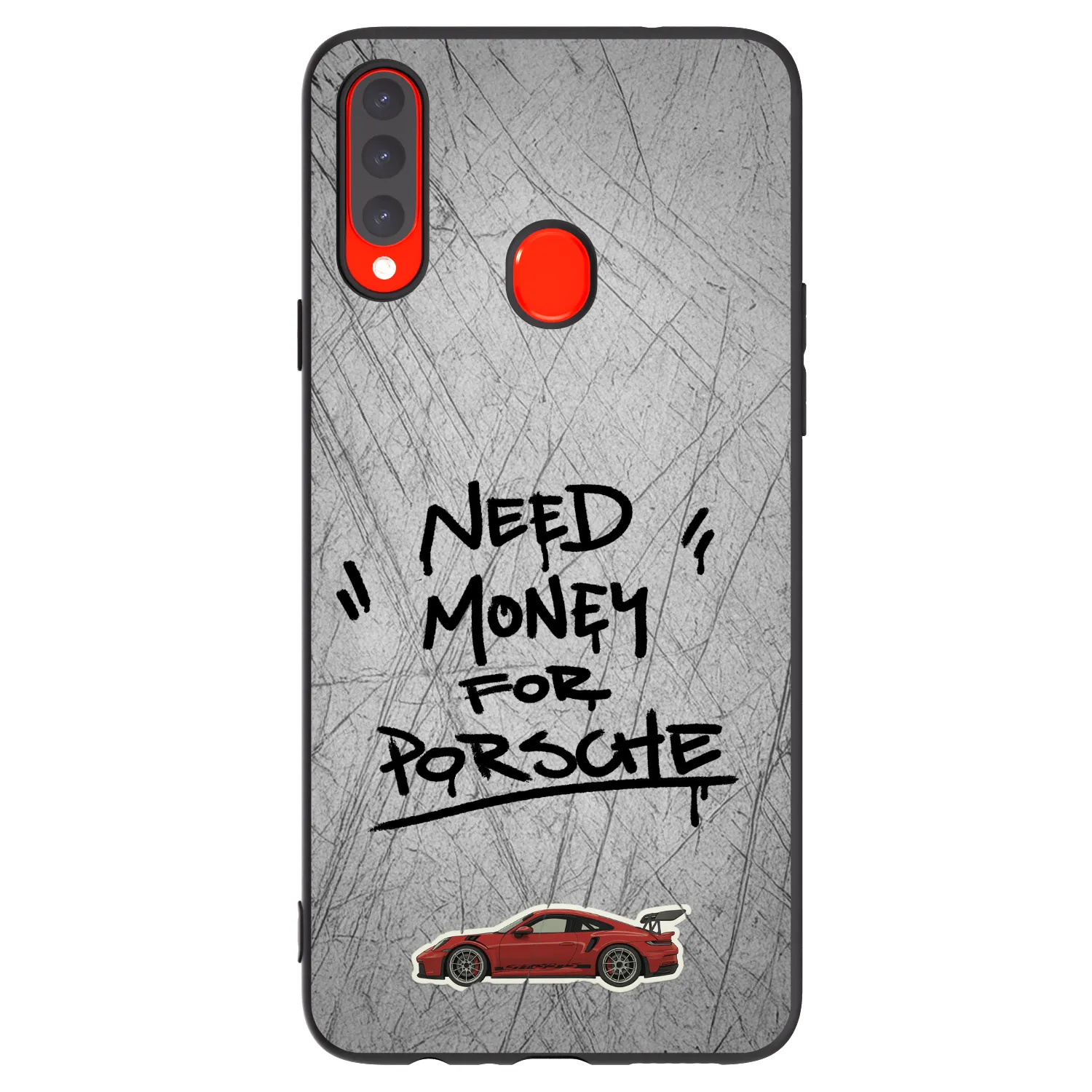 Picasee silikonski črni ovitek za Samsung Galaxy A20s - Grey Drift