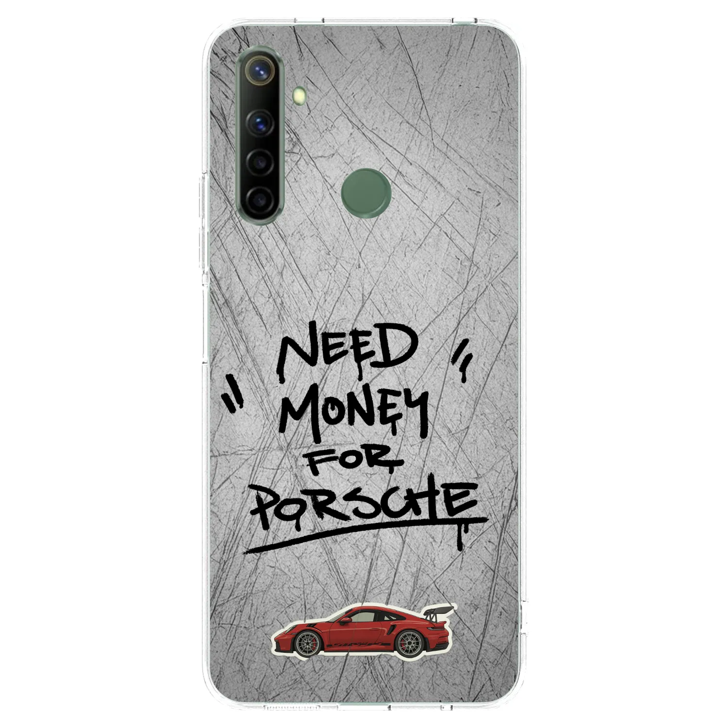 Picasee silikonski prozorni ovitek za Realme 6i - Grey Drift