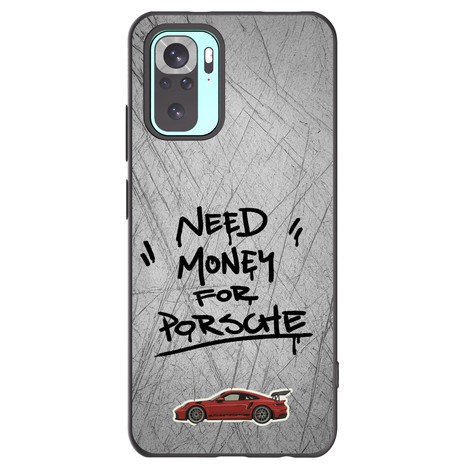 Picasee silikonski črni ovitek za Xiaomi Redmi Note 10 Pro - Grey Drift