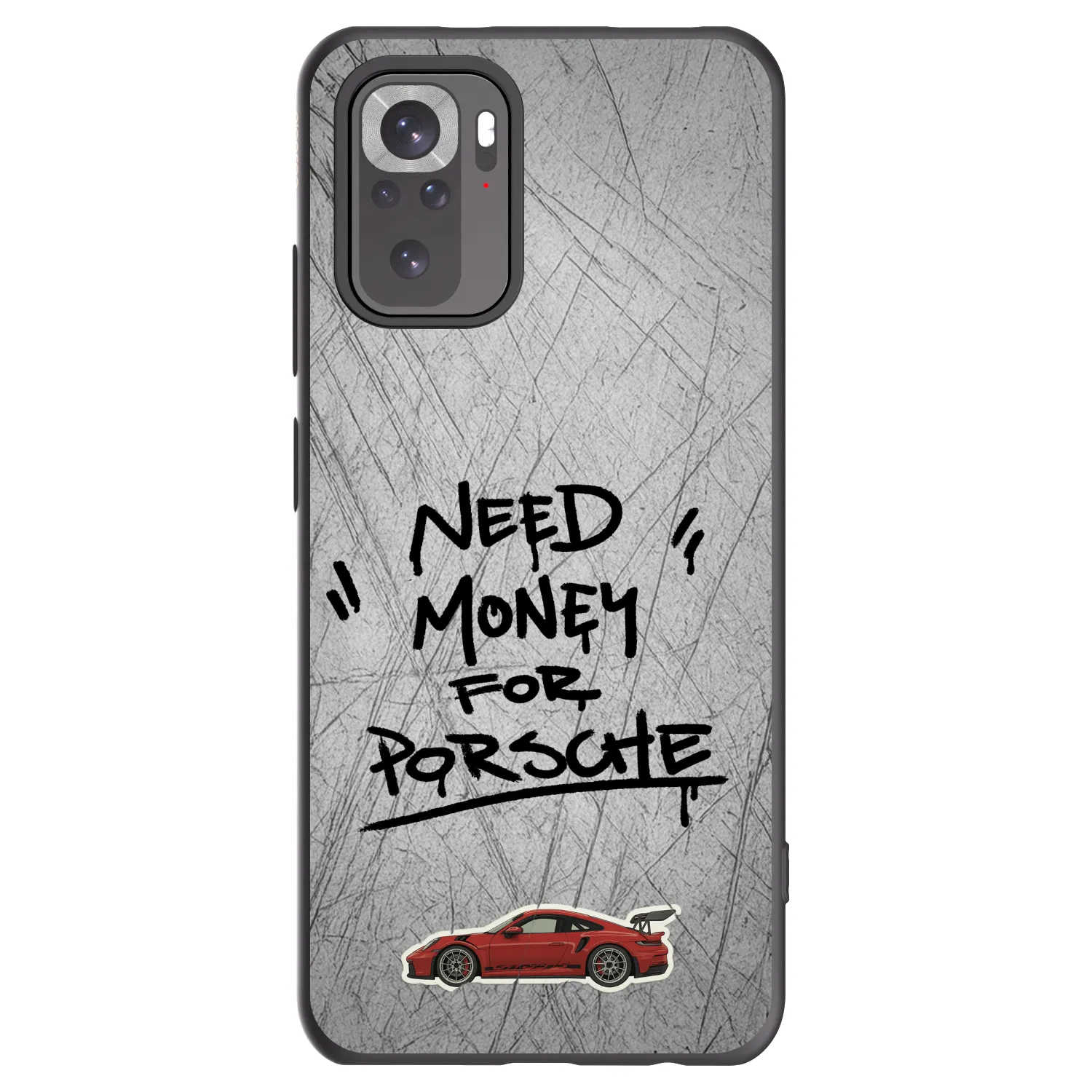 Picasee silikonski črni ovitek za Xiaomi Redmi Note 10S - Grey Drift